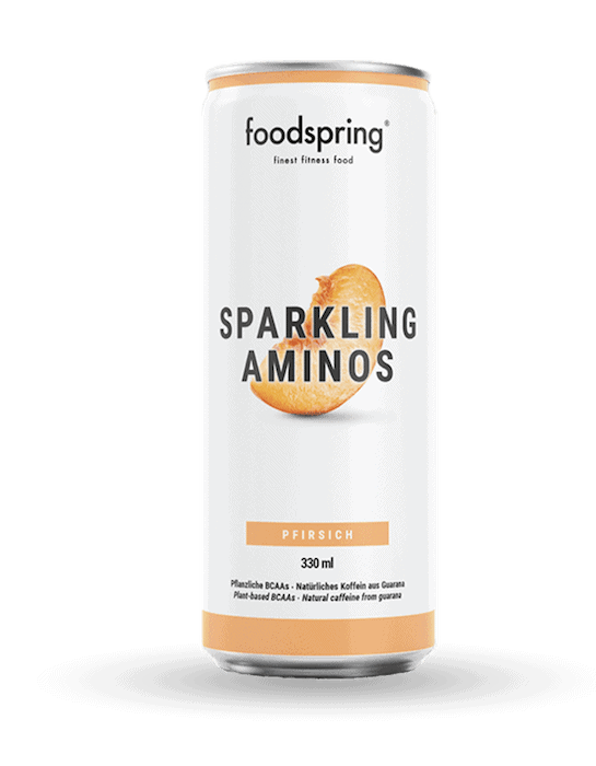 foodspring Sparkling Aminos BCAA & Koffein aus der Dose