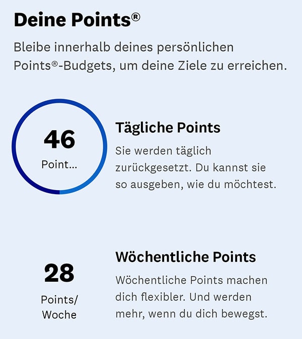 Weight Watchers Points