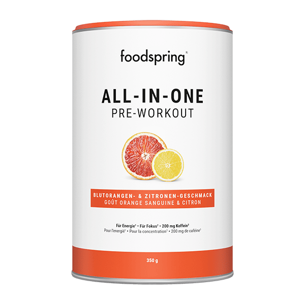 Foodspring All-in-One Pre-Workout Orange-Lemon