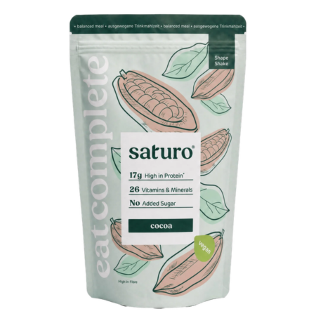 Saturo Shape Shake Cocoa – 420-g-Beutel mit Zipper